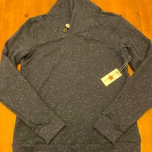 Hawker Rye shawl collar sweater